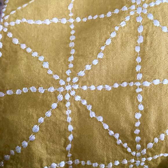 Kapital 8oz Color Denim Folk Dojo Embroidered Easy Pants Yellow 1 S - Picture 7 of 10